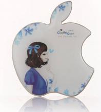 蘋果不鏽鋼化妝鏡